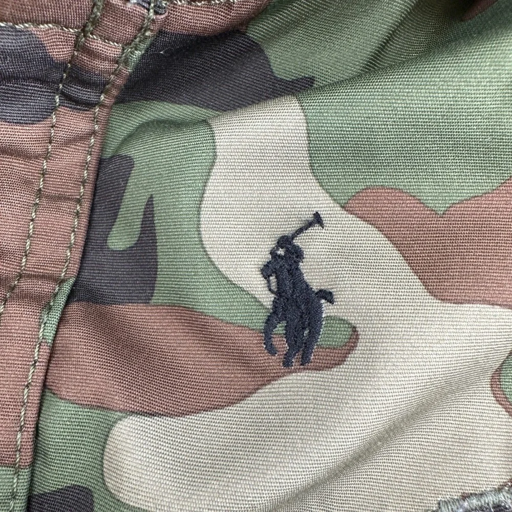 Polo Ralph Lauren Kids Camo Parka Sherpa Hood Faux Fur Jacket 3T 321799842001